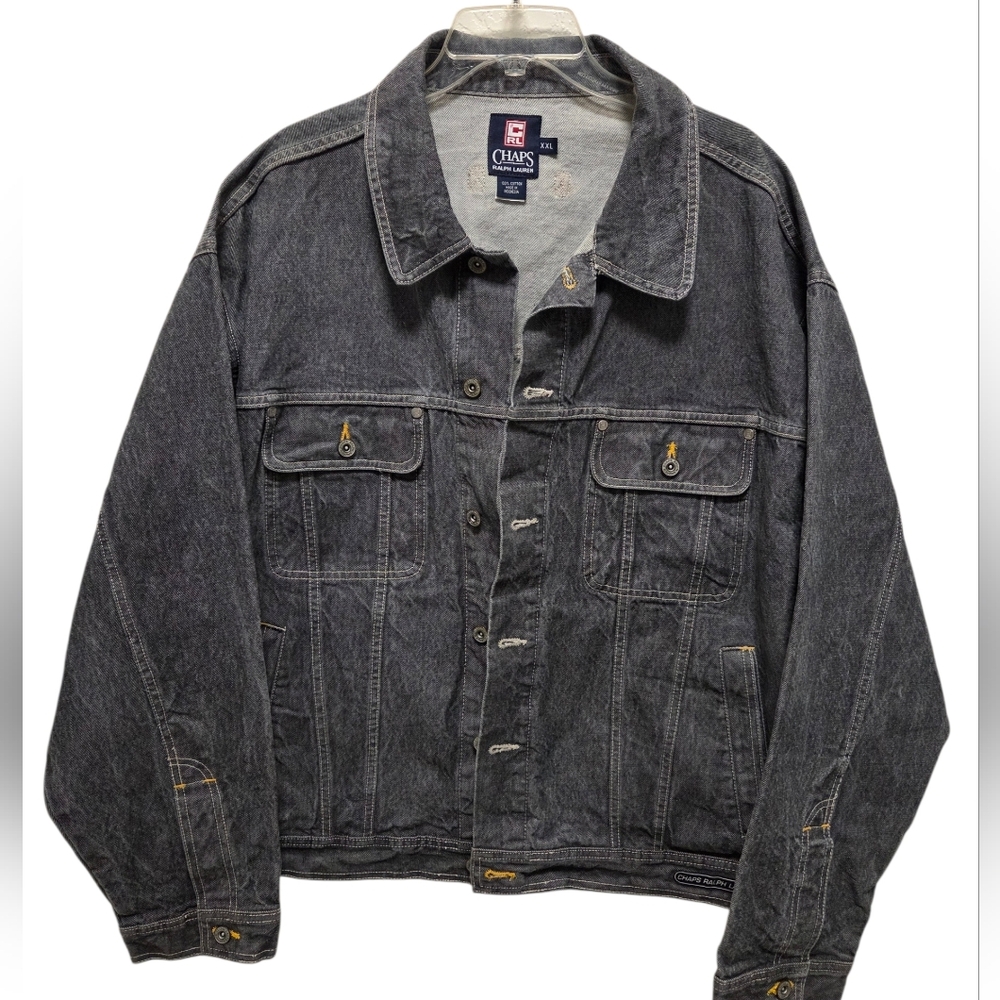 Ralph Lauren Chaps Gray Denim Jacket